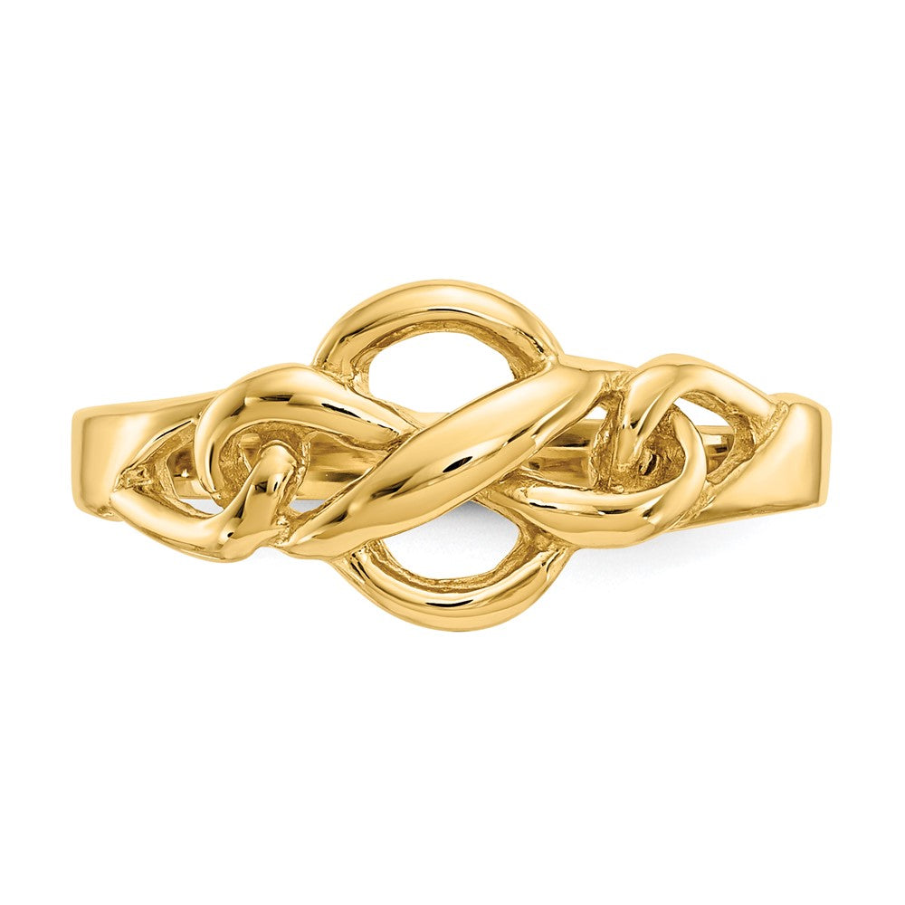 14k Free Form Knot Ring Size 6