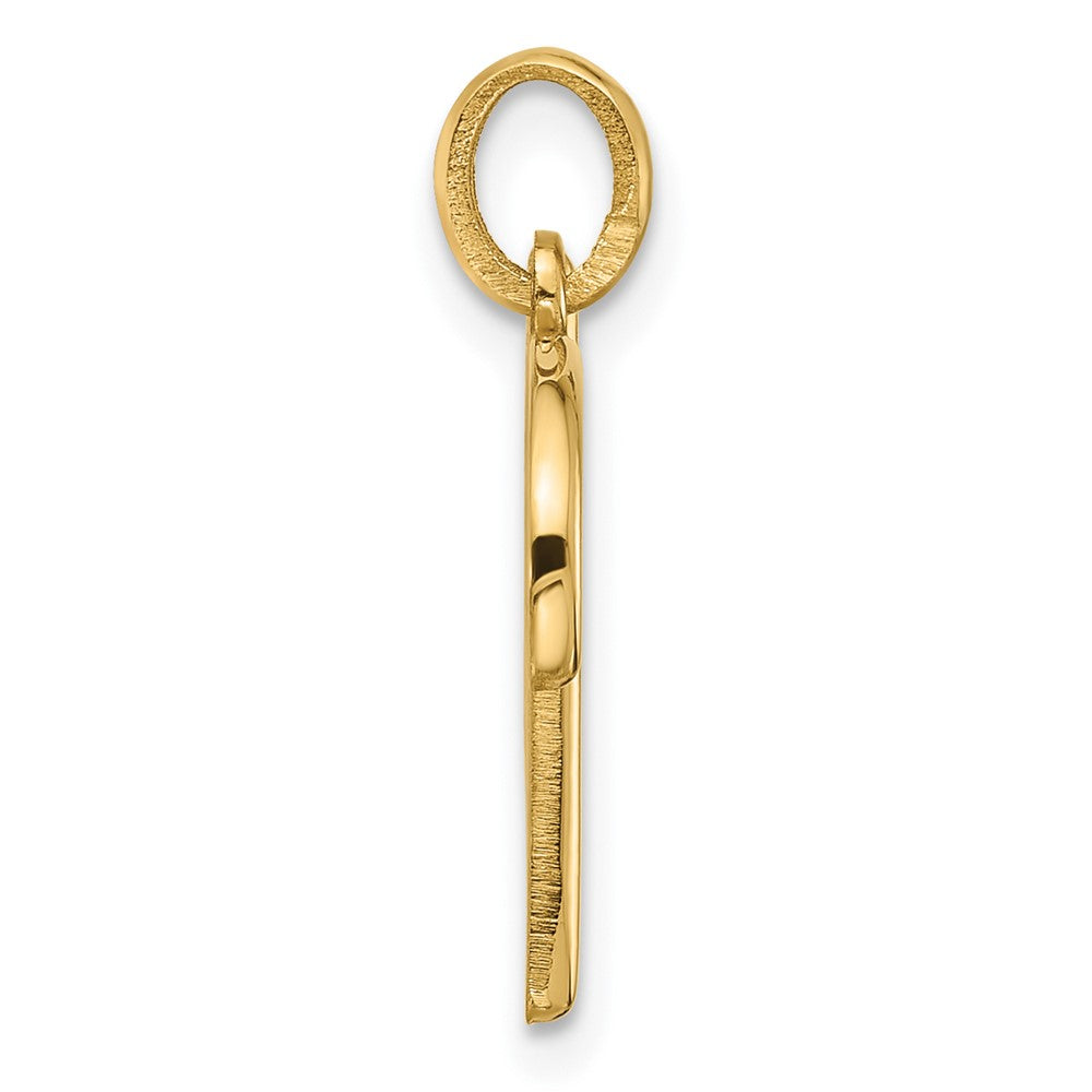 14k Yellow Fancy Letter V