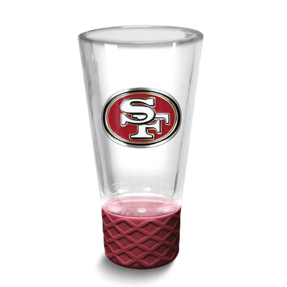 NFL San Francisco 49ers Collectors 4 oz. Shot Glass with Silicone Base