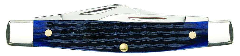 Case Cutlery 2806 Medium Stockman Blue Bone EDC Folding Knife