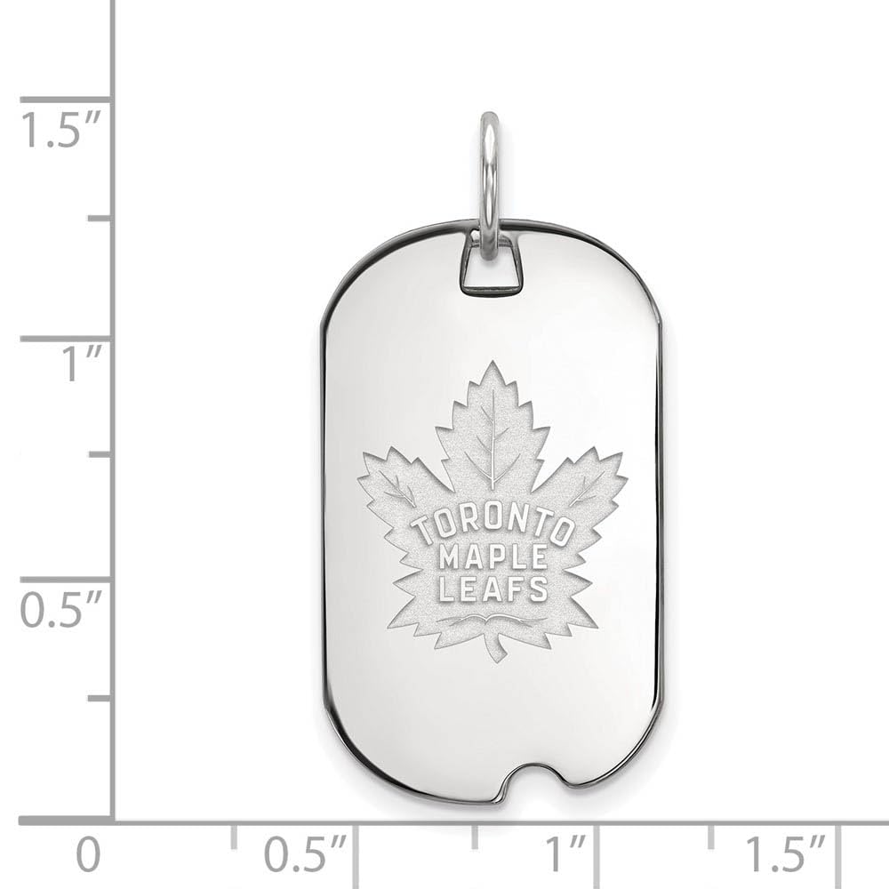 Women's Toronto Maple Leafs Sterling Silver Small Dog Tag