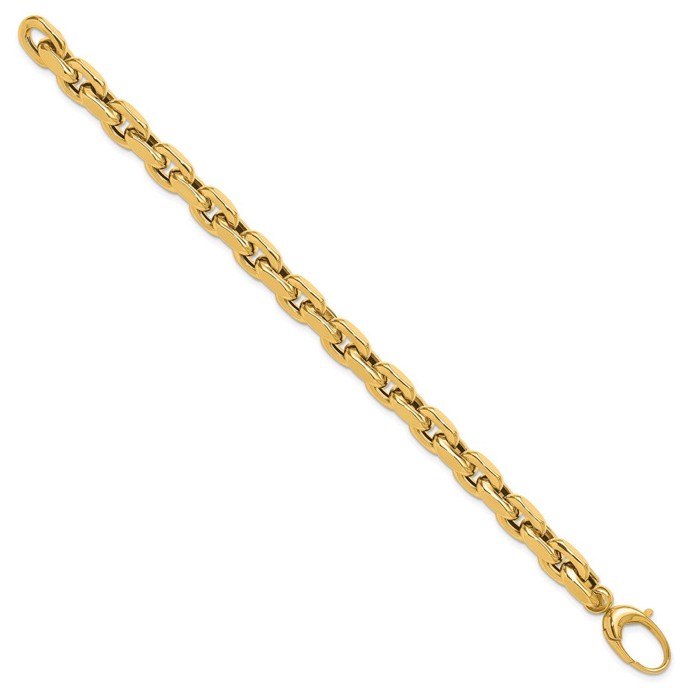 14K Polished Fancy Link Bracelet 7.5  inches