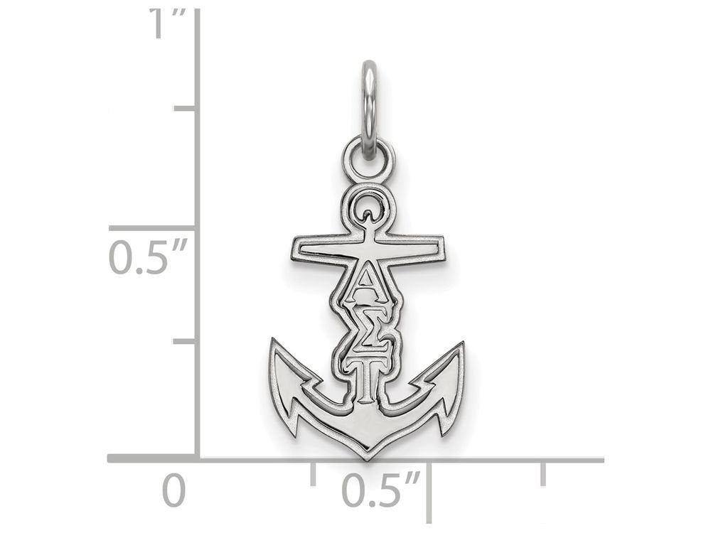 Sterling Silver Official Licensed Greek Sororities Alpha Sigma Tau (???) XS Pendant