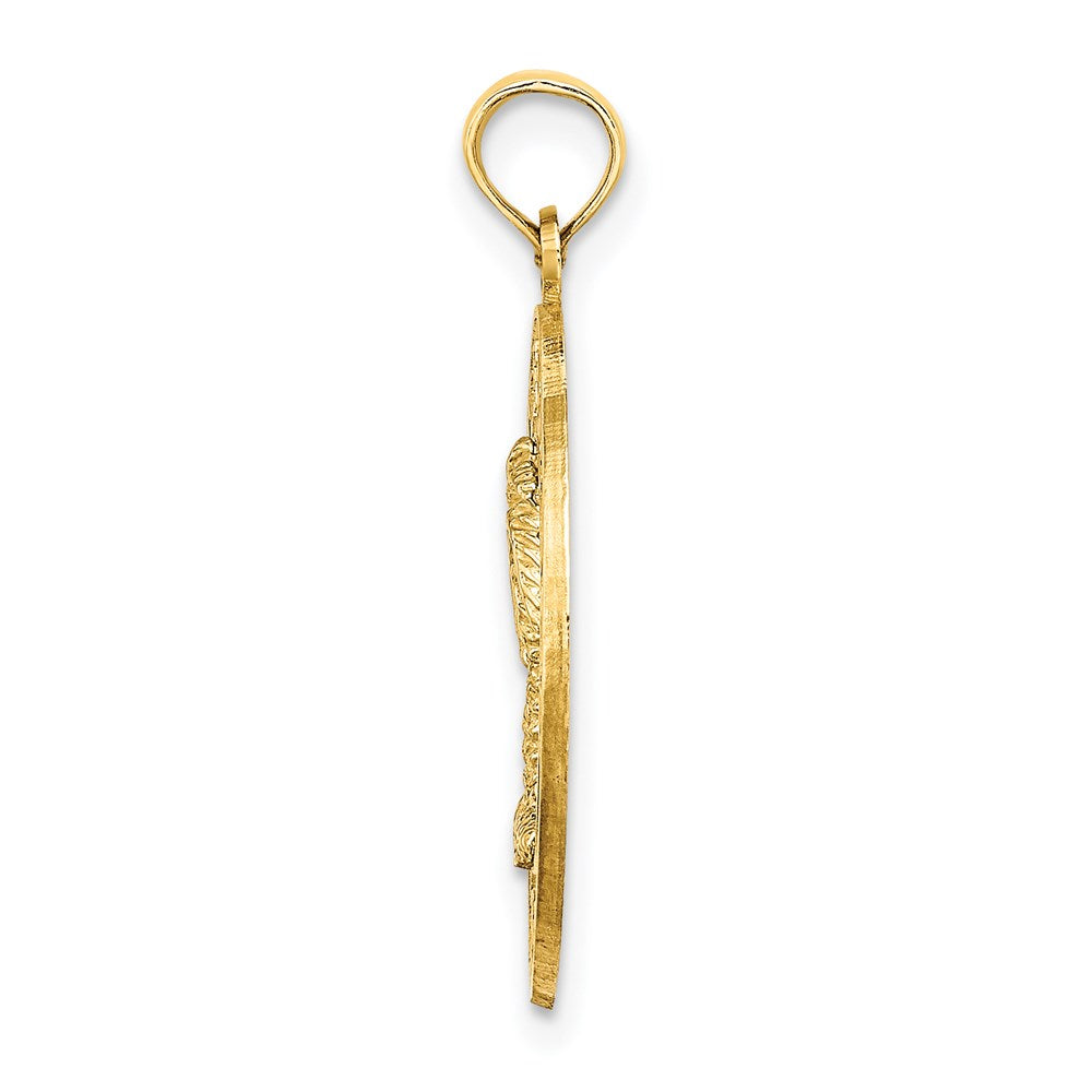 14K MYRTLE BEACH w/Palm Tree Circle Charm