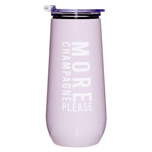 Santa Barbara Design Studio Wedding Champagne Tumbler, 12-Ounce, More Please