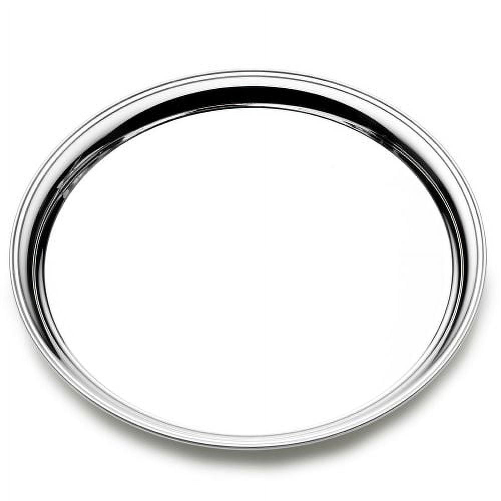 Empire Sterling Silver 11 Inch Round Presentation Tray Q-GP8834