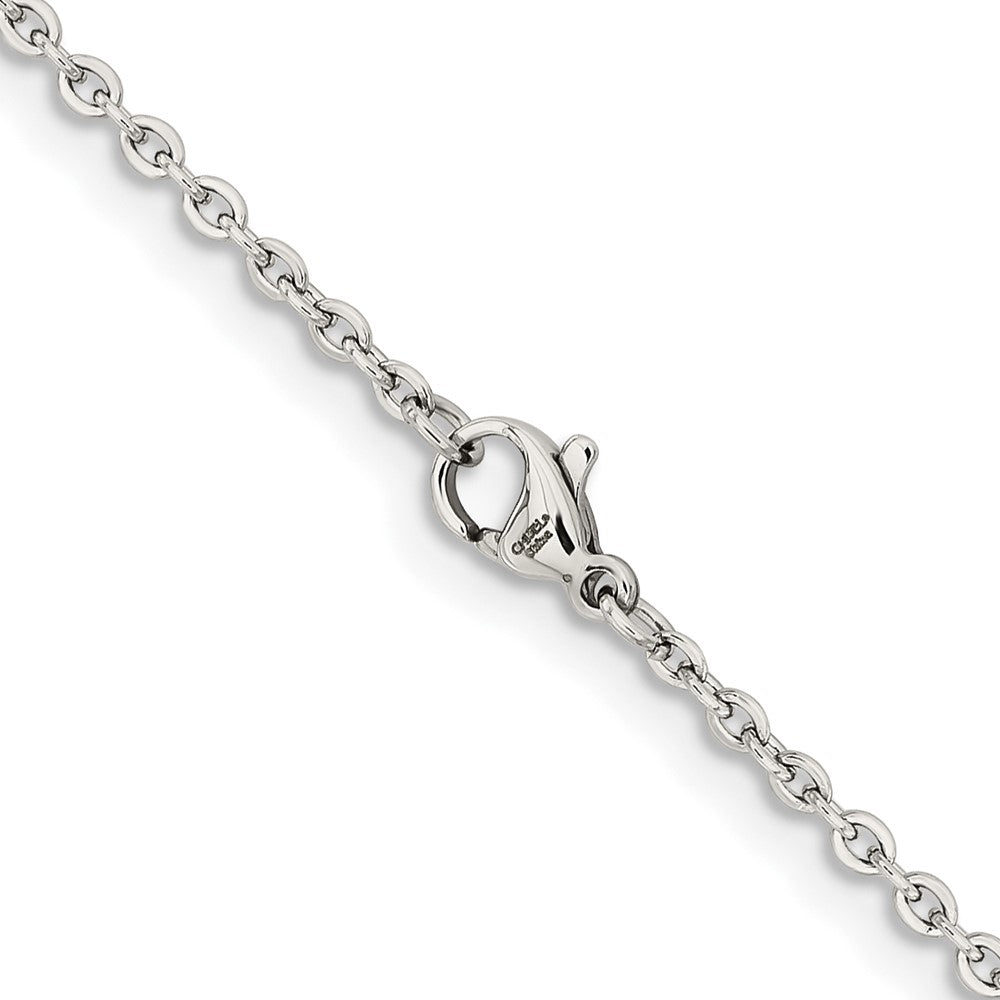 Stainless Steel Polished 2.3mm 20in Cable Chain