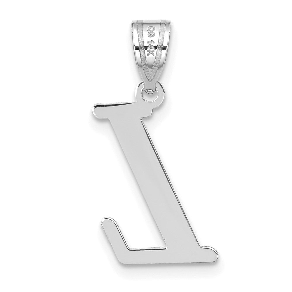 14kw Polished Letter L Initial Pendant