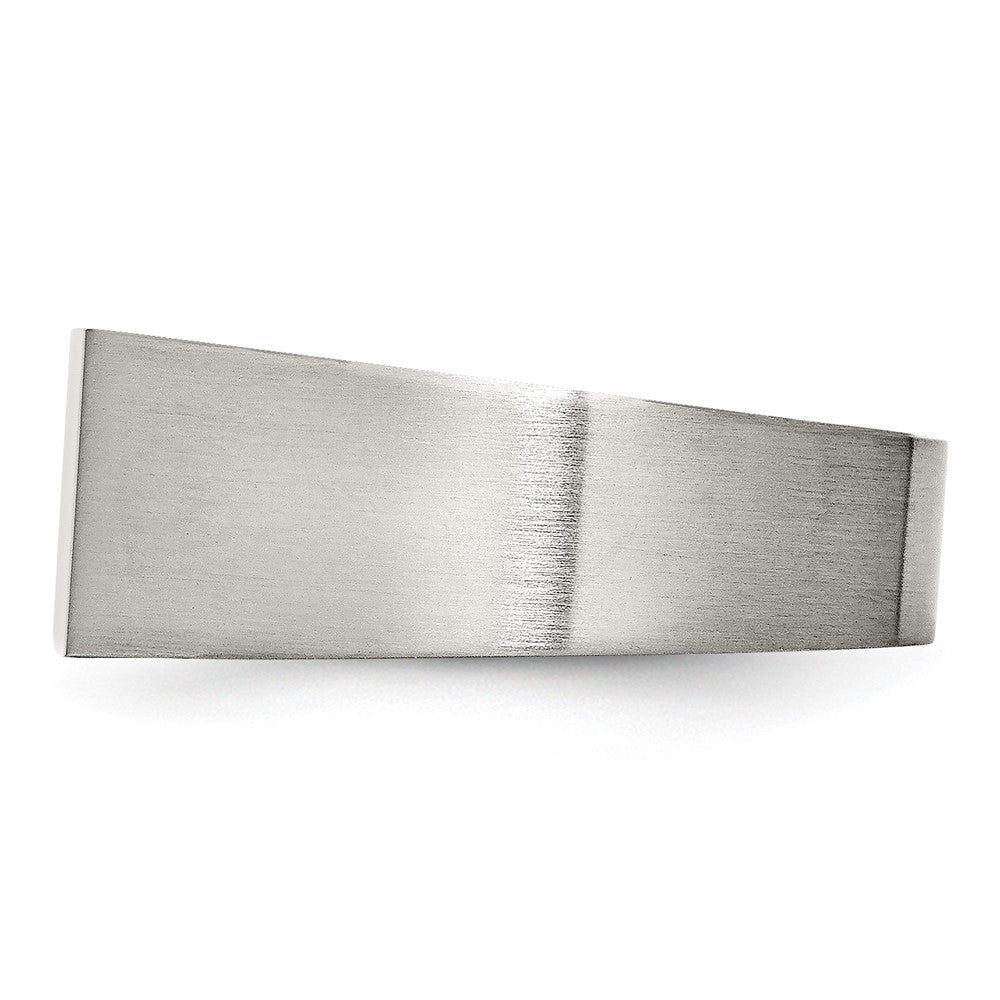 Stainless Steel Brushed and Polished Signet Ring Size - 10