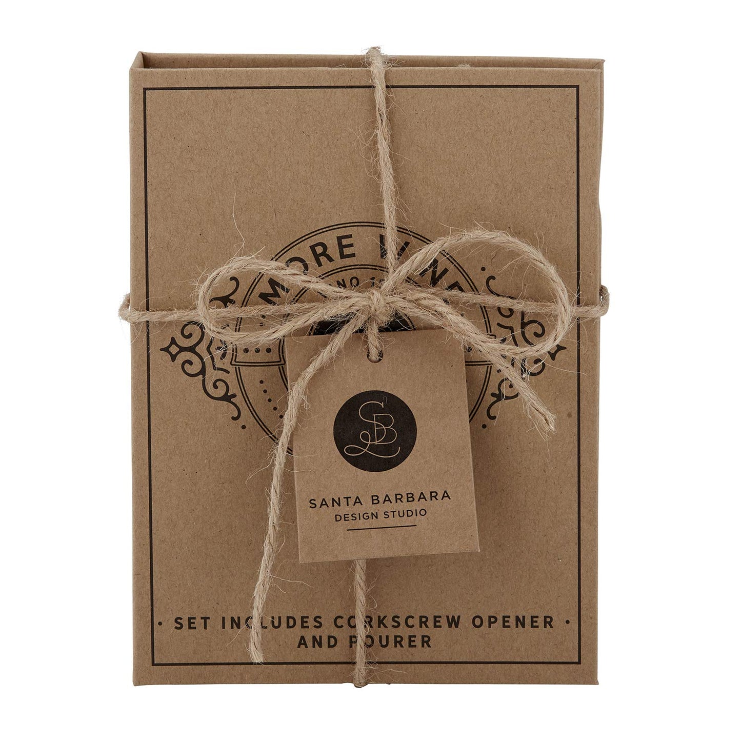 Santa Barbara Design Studio SIPS Drinkware Cardboard Book Gift Set, 2-Piece, Wine Service Tools