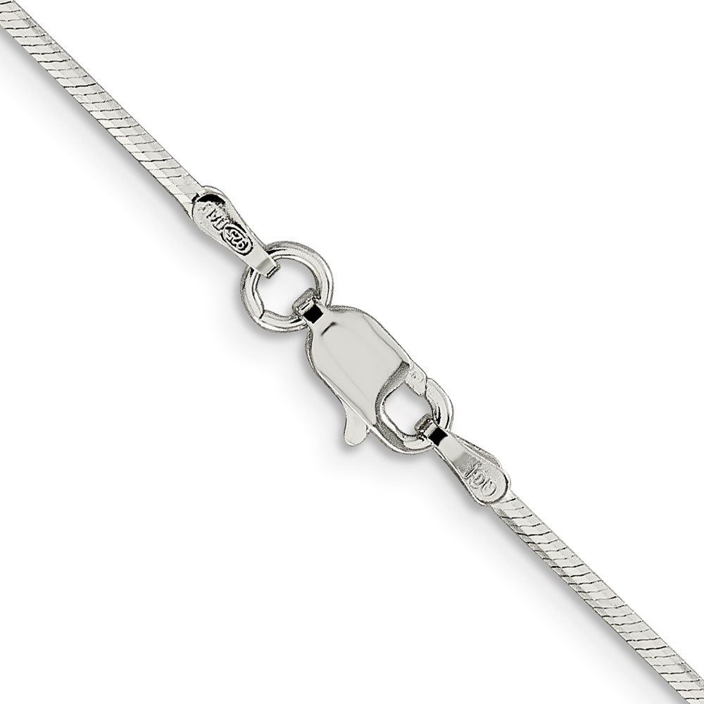 Sterling Silver 1.35mm Octagonal Snake Chain 20 Inches