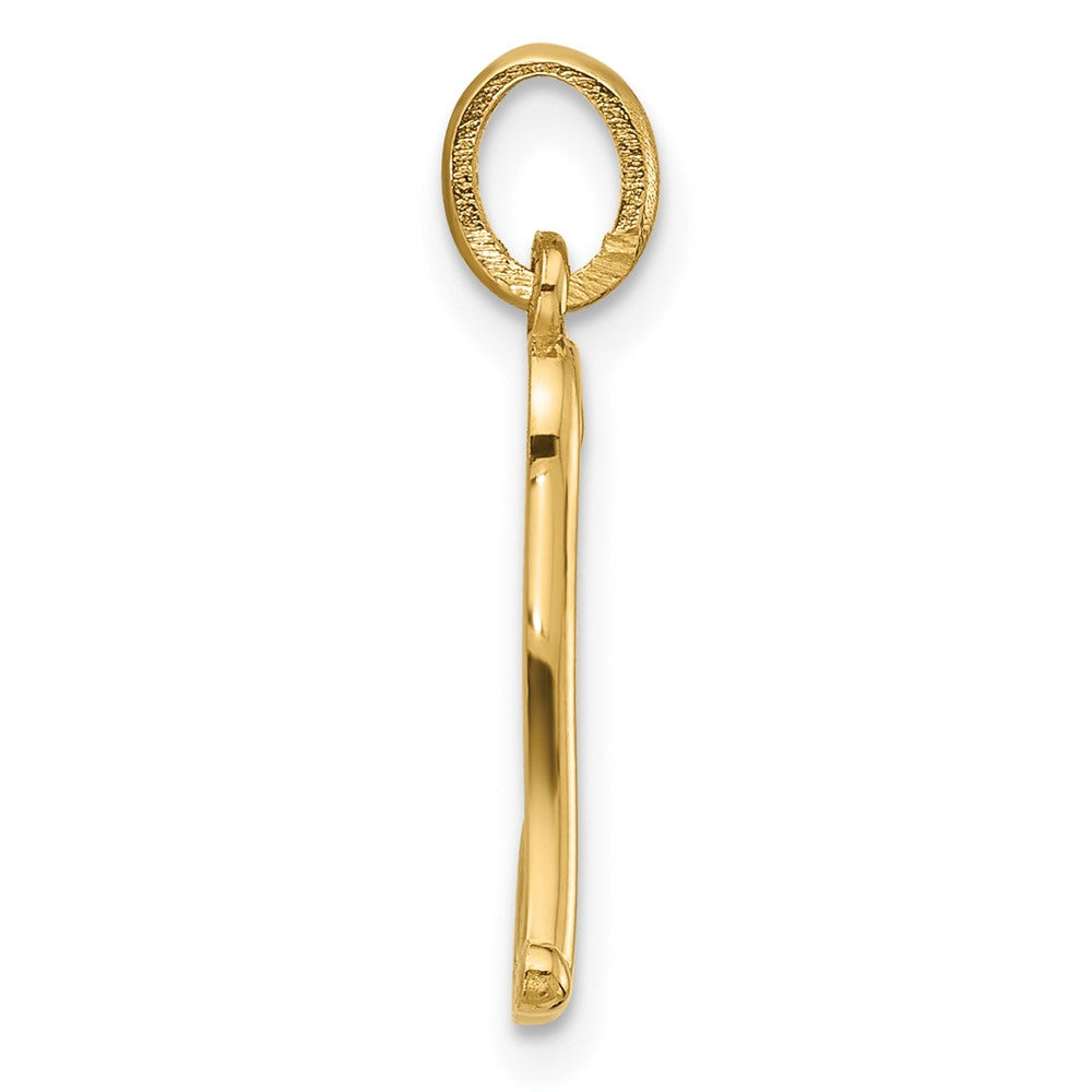 14k Yellow Gold Fancy Letter L