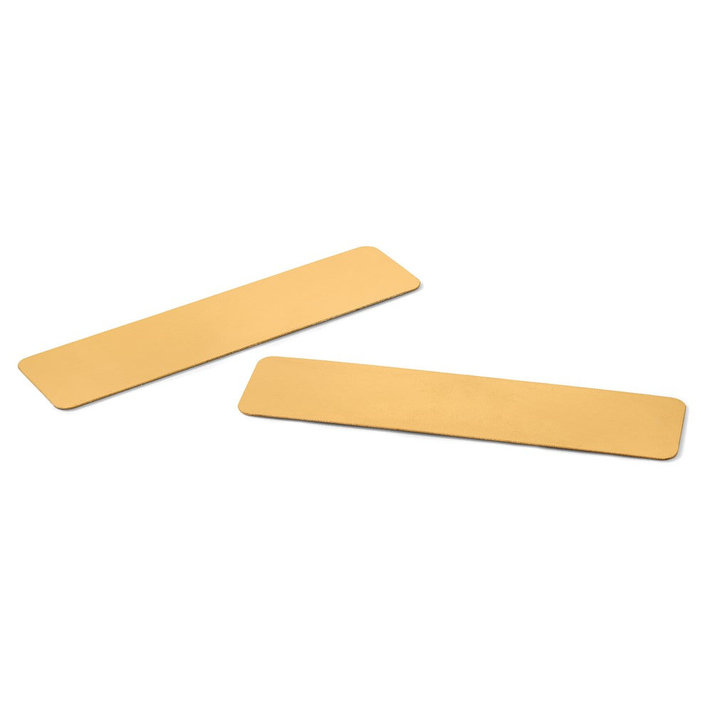 3/4 x 3 Polished Brass Plates-Set of 6