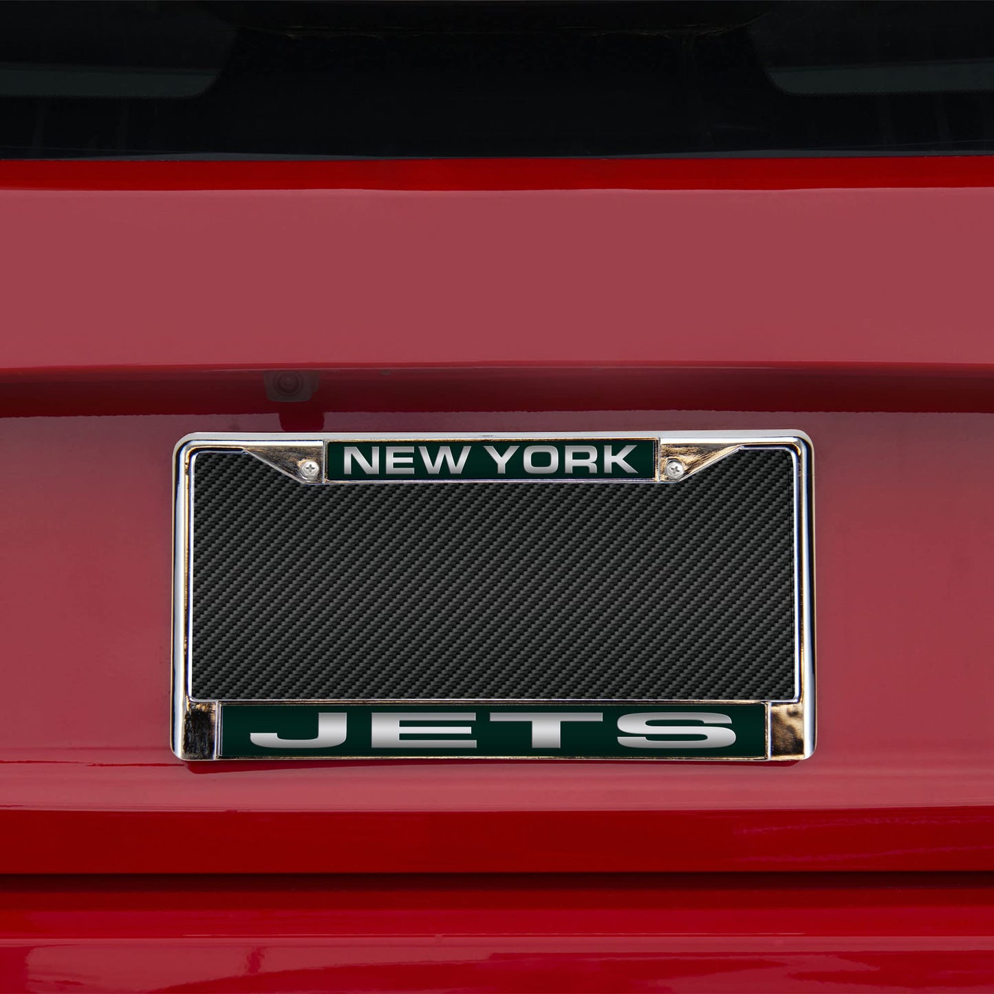New York NY Jets NFL Chrome Metal Laser Cut License Plate Frame