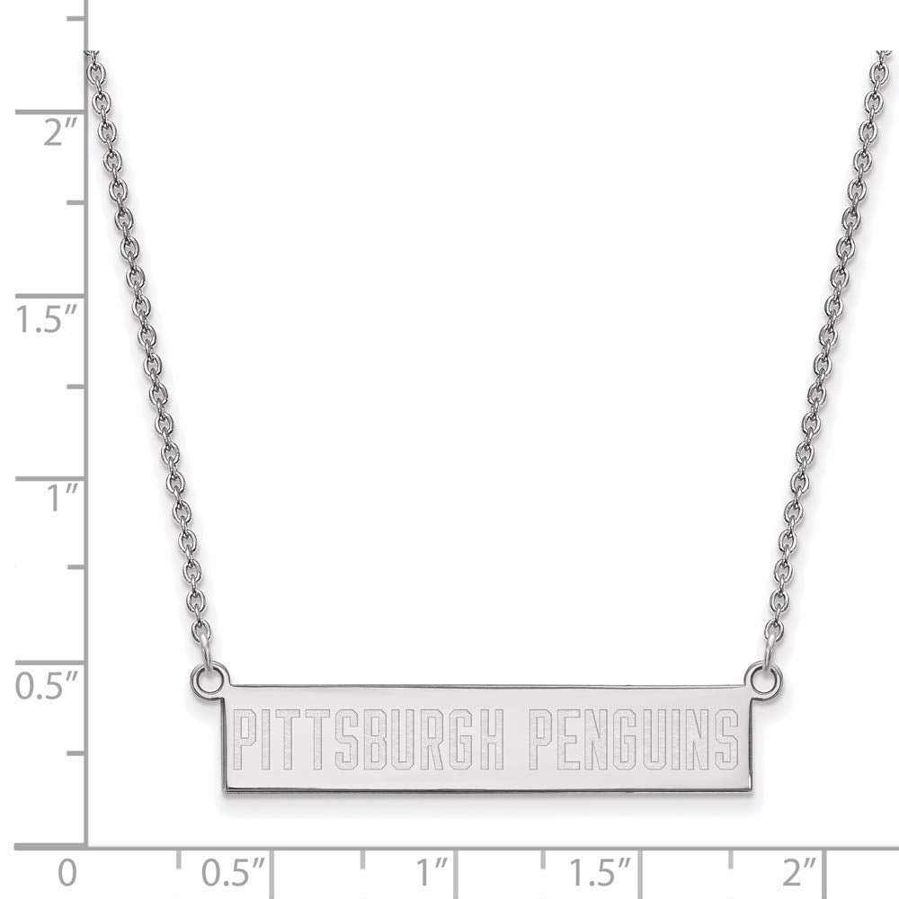 Women's Pittsburgh Penguins Sterling Silver Small Bar Necklace