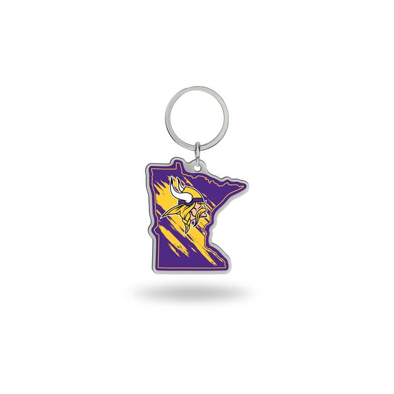 NFL Rico Industries State Shape Keychain, Minnesota Vikings