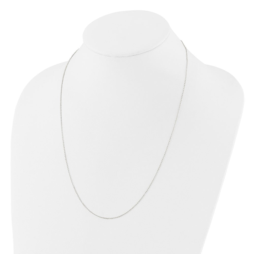 Sterling Silver Polished Adjustable Necklace 24 Inches