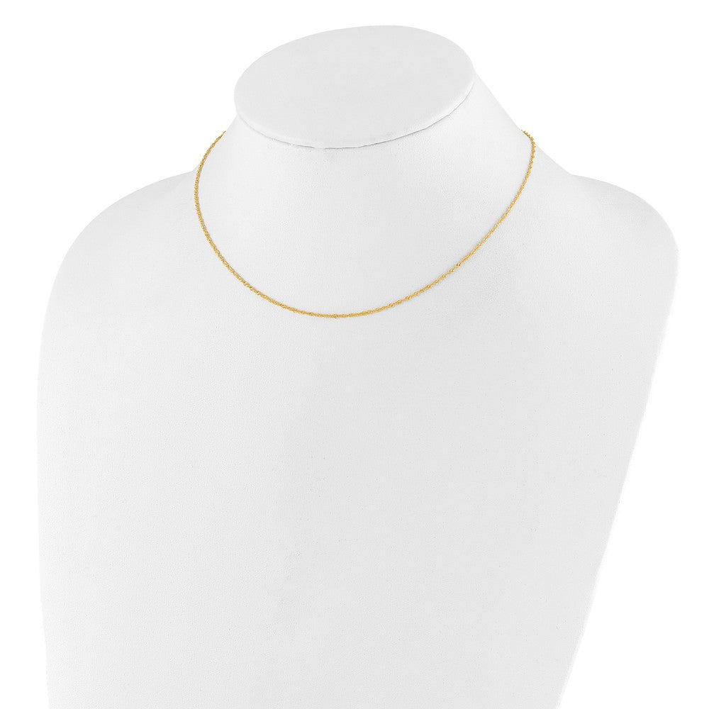 10k 1.25mm Singapore 1in+1in Adjustable Chain