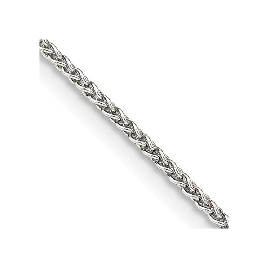 Sterling Silver 1.5mm Round Spiga Chain 24 Inches