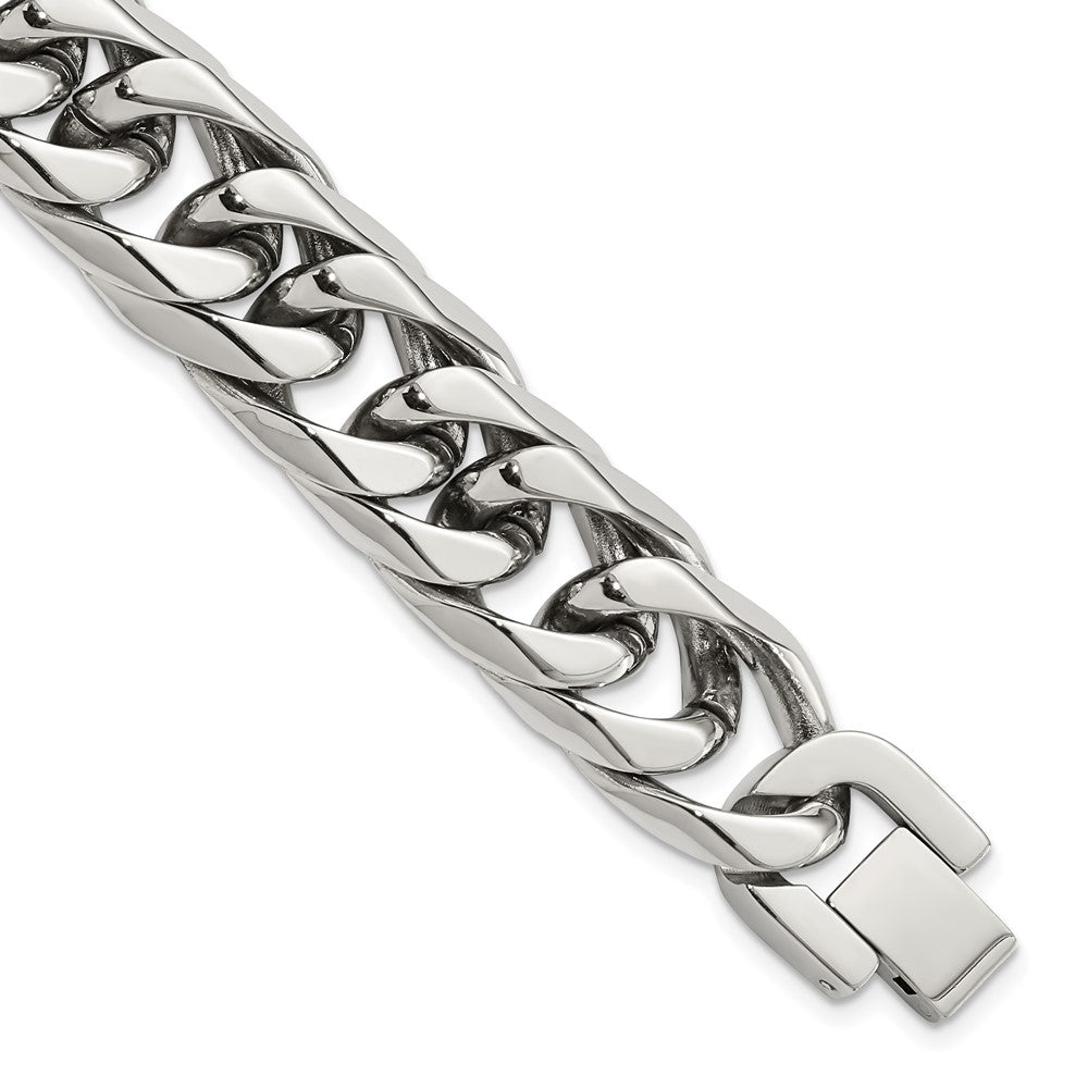 Stainless Steel Polished 8.25in Bracelet 8.25 inches