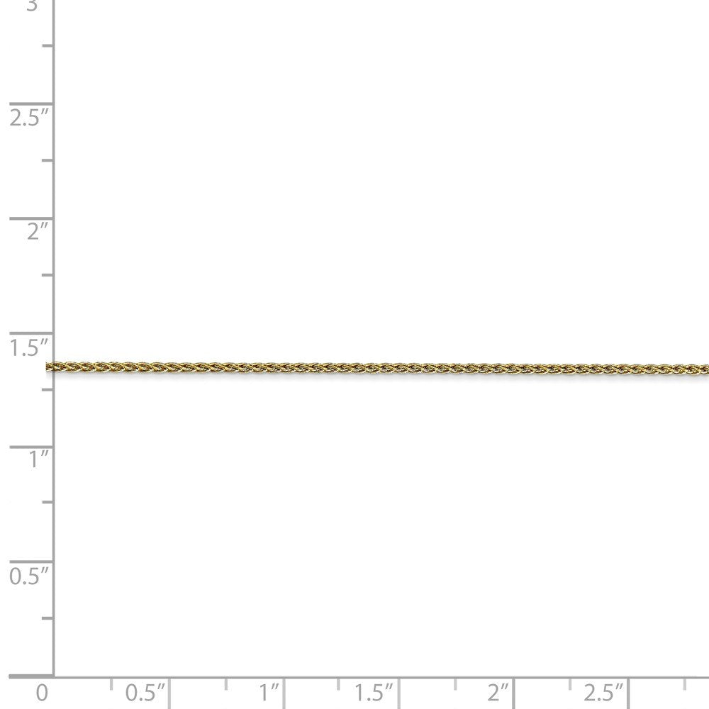 10k 1.2mm Parisian Wheat Chain Anklet