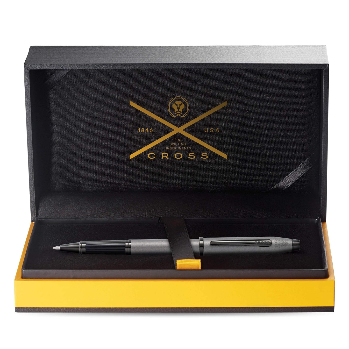 Cross Century II Refillable Gel Ink Rollerball Pen, Medium Rollerball, Includes Luxury Gift Box - Gunmetal Gray