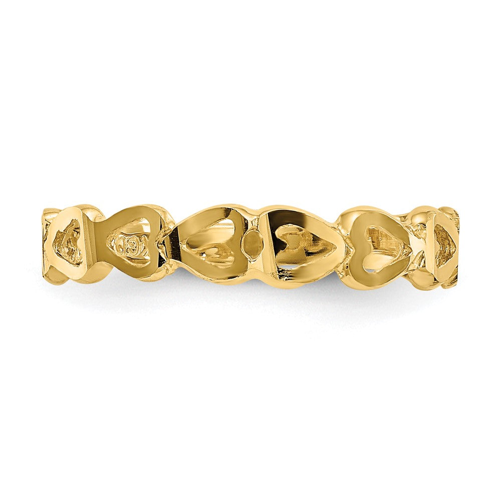 14k Heart Ring Size 6