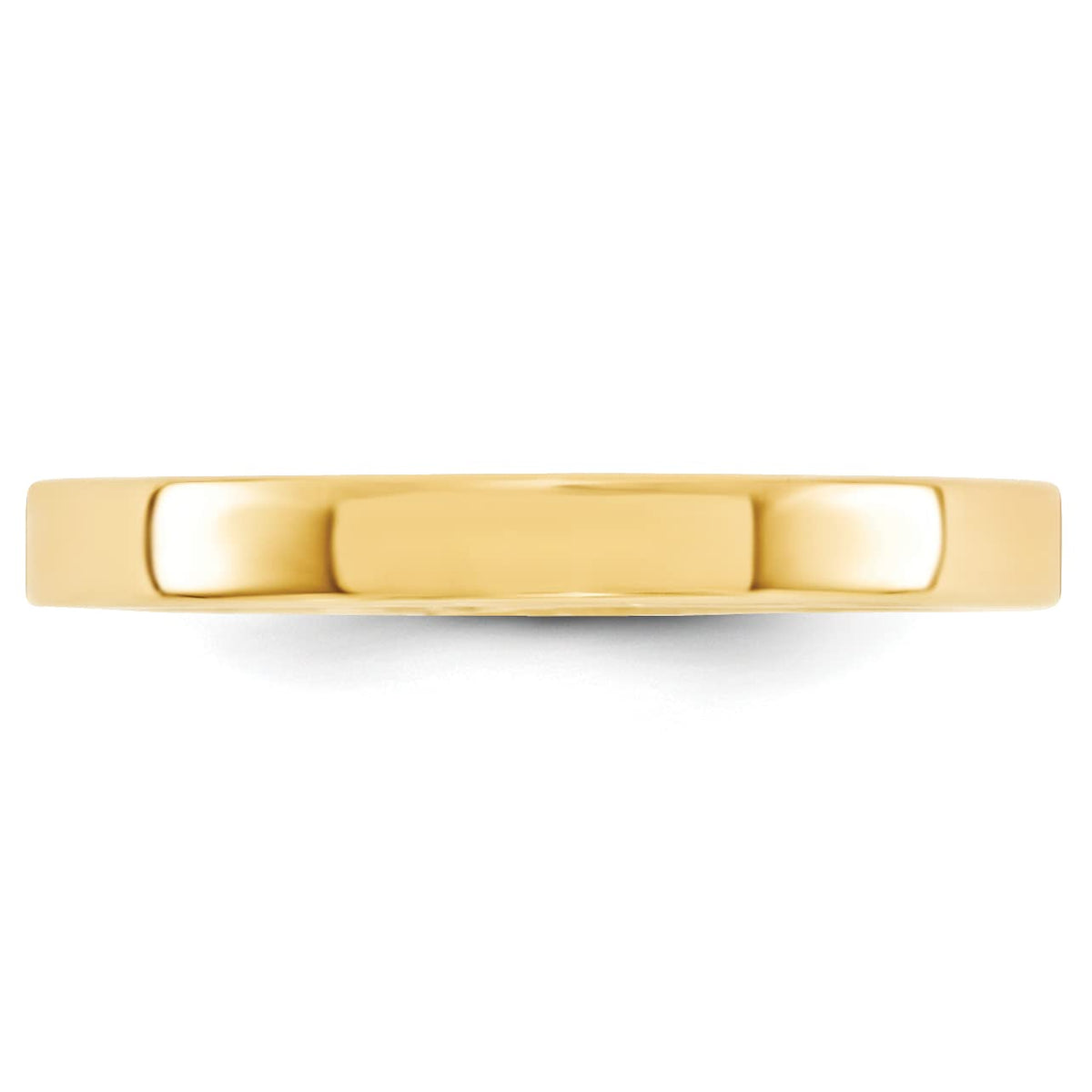 Primal Gold 10 Karat Yellow Gold 3mm Standard Flat Comfort Fit Band Size 5