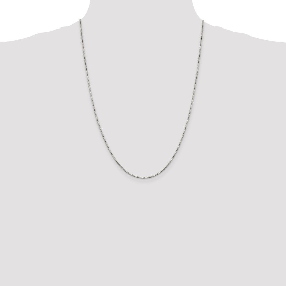 Sterling Silver 1.4mm Box Chain 24 Inches