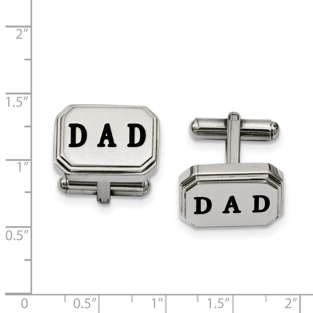 Chisel Stainless Steel Dad Cuff Links