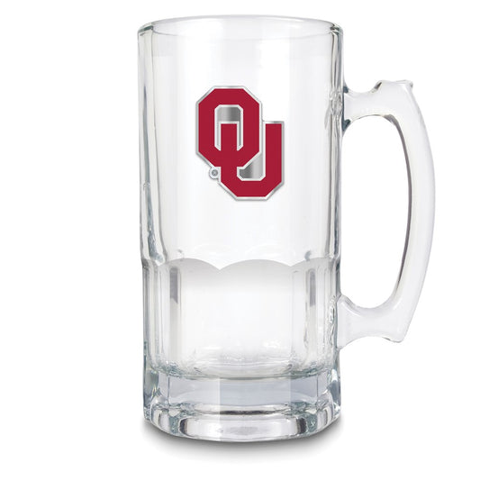 NCAA University of Oklahoma Glass 32 ounce Macho Mug