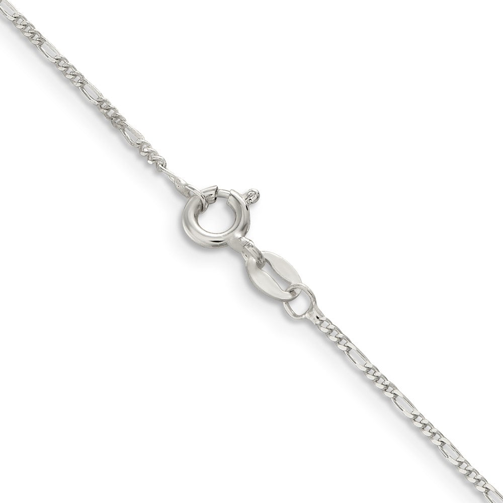 Sterling Silver 1.2mm Figaro Chain 16 Inches
