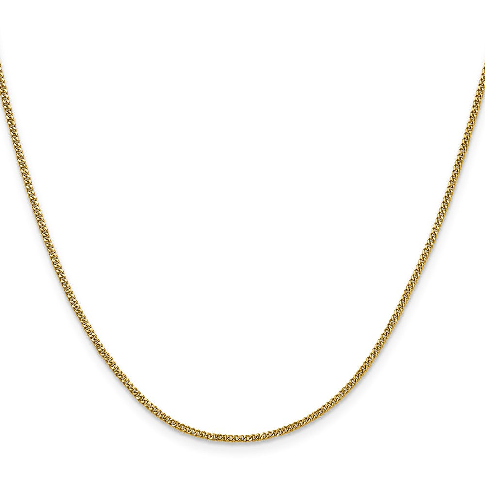 Chisel Stainless Steel Polished Yellow IP-plated 1.5mm 20 inch Curb Chain