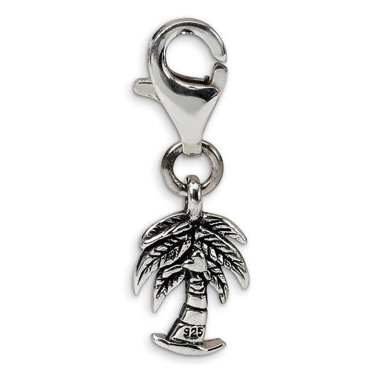 Sterling Silver Reflections Palm Tree Click-on for Bead