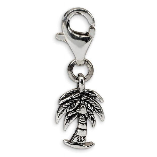 Sterling Silver Reflections Palm Tree Click-on for Bead
