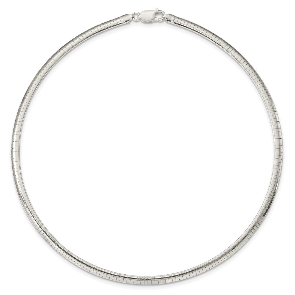 Sterling Silver 4mm Cubetto Necklace 16 Inches