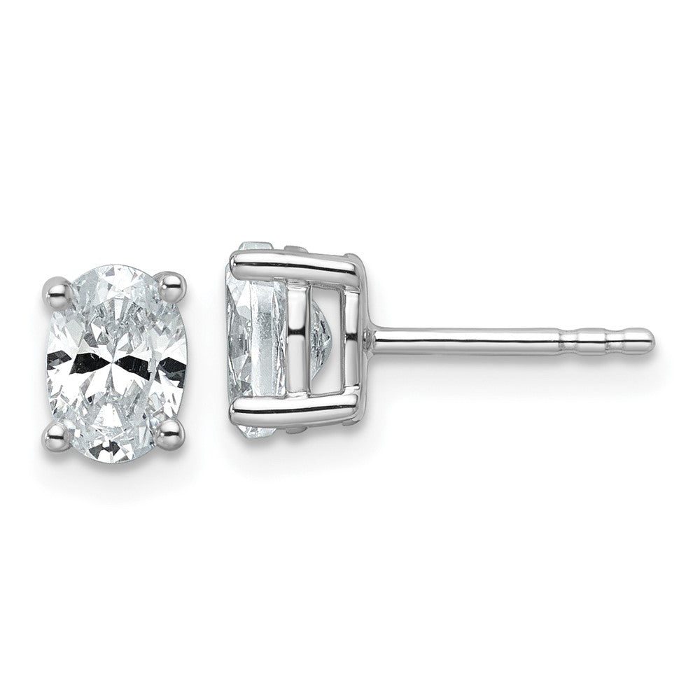 14kw 6.45x4.55mm Oval  Earring Mounting
