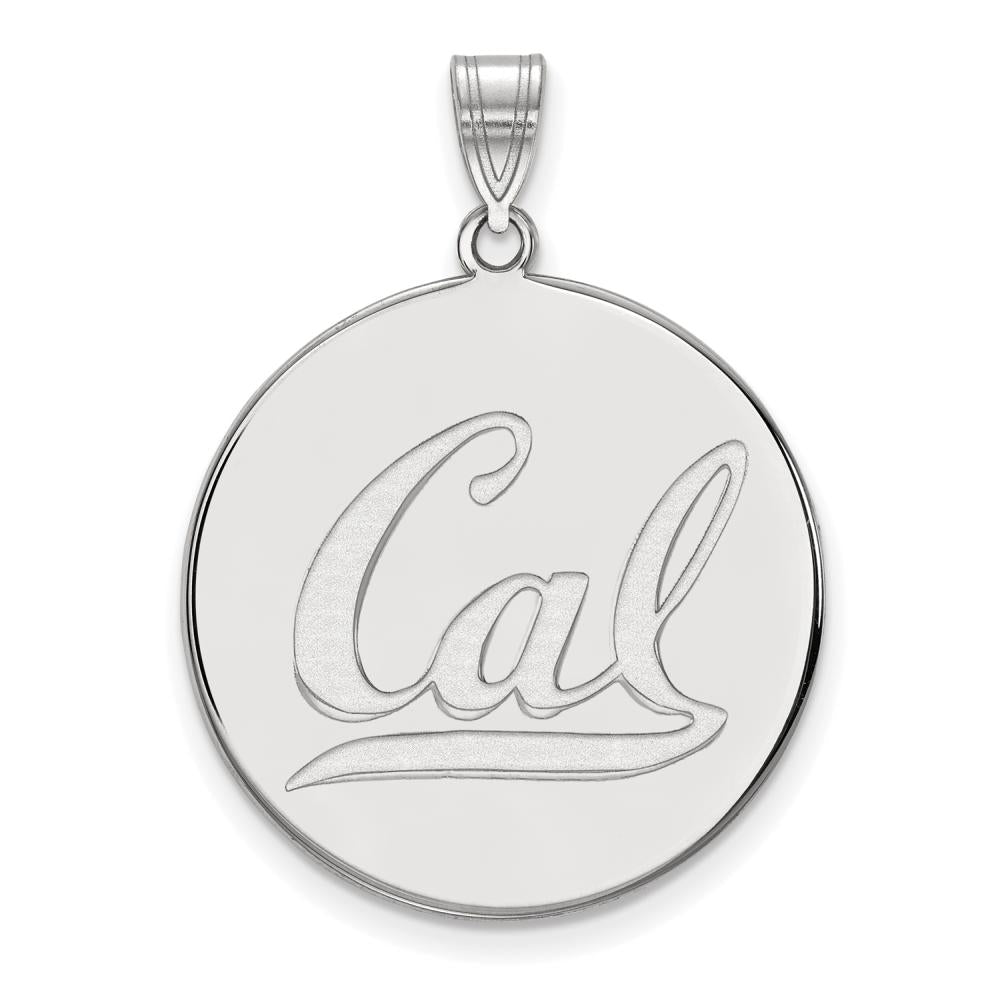 LogoArt SS046UCB Sterling Silver University of California Berkeley Extra Large Disc Pendant