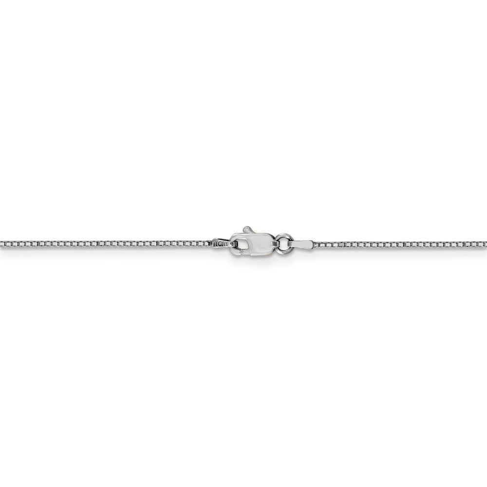10k White Gold .9mm Box Chain