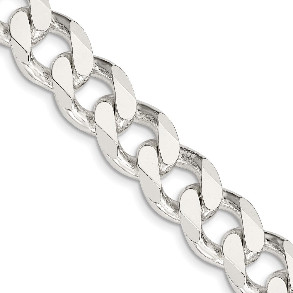 Sterling Silver 13mm Curb Chain 24 Inches