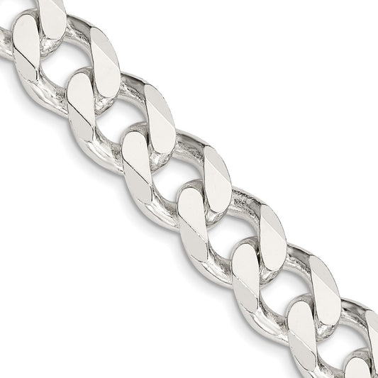 Sterling Silver 13mm Curb Chain 24 Inches