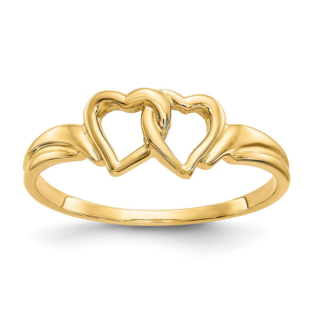 10K Heart Ring Yellow Gold