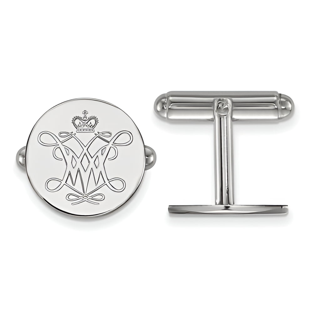 Men's College of William & Mary Sterling Silver William and Mary Cuff Links
