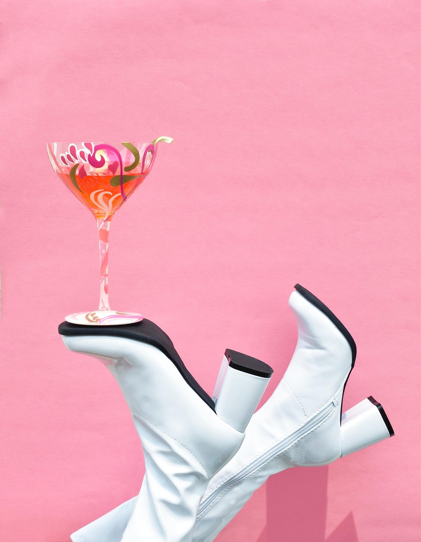 Enesco Lolita Cosmopolitan Cocktail Glass, 12 oz
