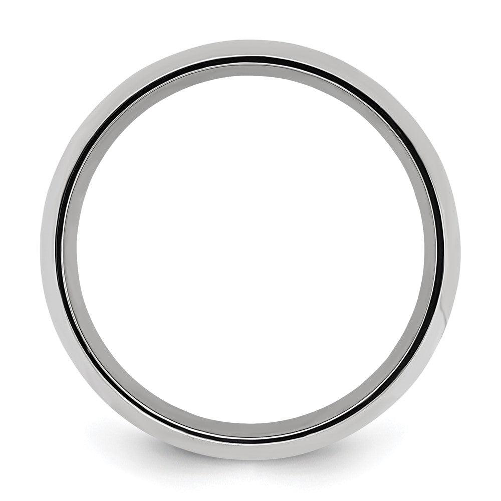 Titanium Yellow IP-plated Grooved 8mm Polished Band Size - 13