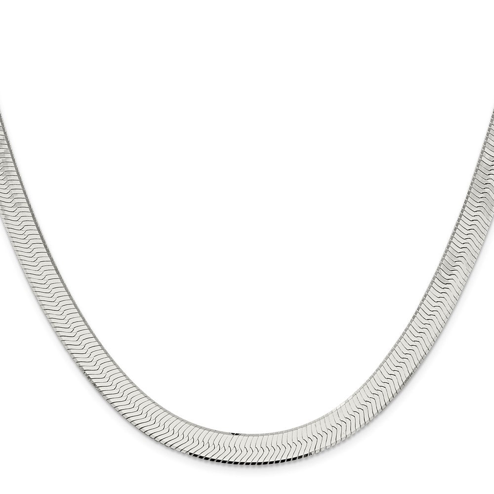Sterling Silver 8.75mm Magic Herringbone Chain 24 Inches