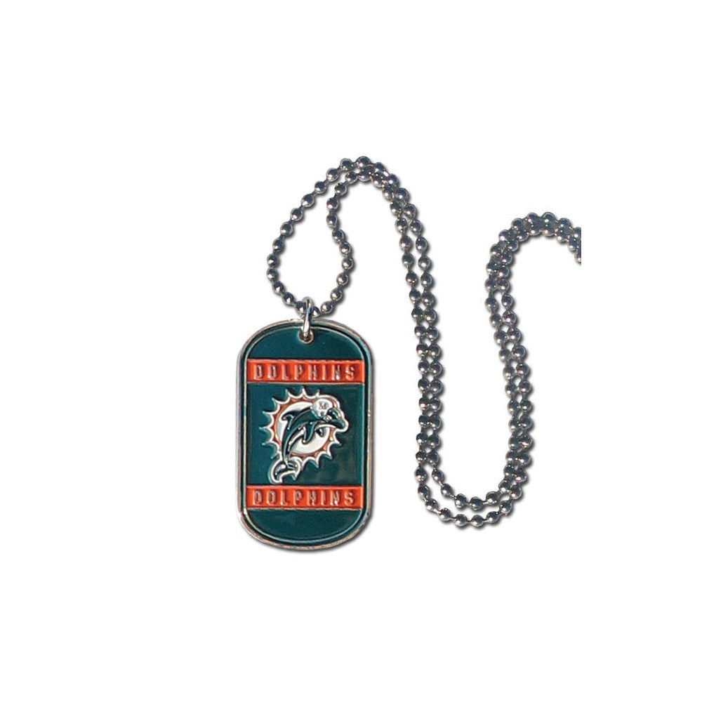NFL Dolphins 36 inch Dogtag Chain Necklace
