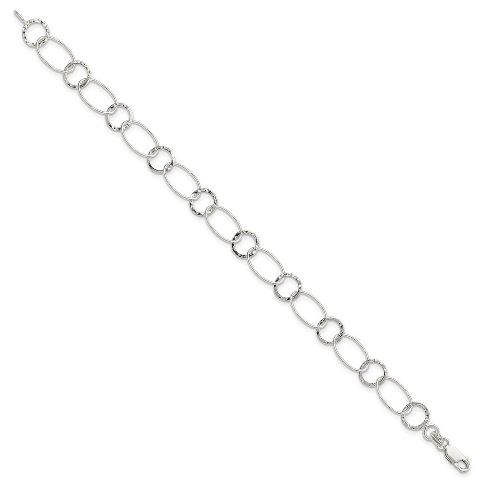 Sterling Silver Fancy Bracelet 7.5 inches