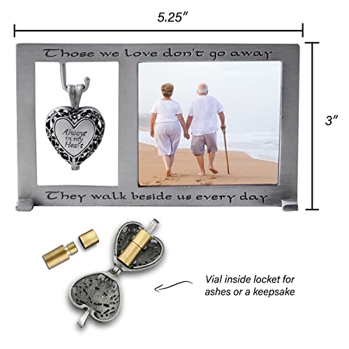 Cathedral Art PF405 Memorial Frame with Vial for Ashes, 5-1/4 by 3-Inch