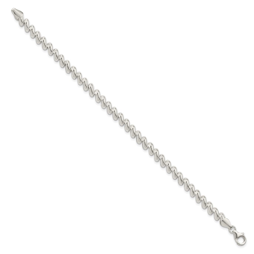 Sterling Silver 6mm San Marco Bracelet 7.5 inches